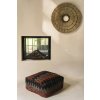 BAZAR BIZAR The Oh My Gee Pouffe - Black Orange taburetka