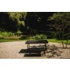 BAZAR BIZAR The Herringbone Market Table - Black - 200 cm