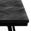 BAZAR BIZAR The Herringbone Market Table - Black - 200 cm