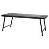 BAZAR BIZAR The Herringbone Market Table - Black - 200 cm