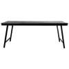 BAZAR BIZAR The Herringbone Market Table - Black - 200 cm
