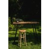 BAZAR BIZAR The Herringbone High Table - Natural - 140cm vysoký stôl