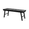 BAZAR BIZAR The Herringbone Bench - Black - 110 lavica