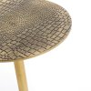 BAZAR BIZAR The Croco Side Table - Brass príručný stolík