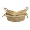 BAZAR BIZAR The Raffia Basket Tray - Natural - M úložný kôš