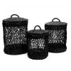 BAZAR BIZAR The Laundry Basket - Black - L úložný kôš
