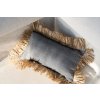 BAZAR BIZAR The Cotton Bonita Cushion Cover - Natural Black - 30x50 obliečka