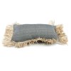 BAZAR BIZAR The Cotton Bonita Cushion Cover - Natural Black - 30x50 obliečka