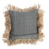 BAZAR BIZAR The Cotton Bonita Cushion Cover - Natural Black - 40x40 obliečka