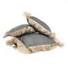 BAZAR BIZAR The Cotton Bonita Cushion Cover - Natural Black - 40x40 obliečka