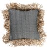 BAZAR BIZAR The Cotton Bonita Cushion Cover - Natural Black - 40x40 obliečka