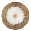 BAZAR BIZAR The Alang Feather Juju - Natural White závesná dekorácia