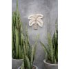 BAZAR BIZAR The Cotton Shell Palm Tree - White Natural závesná dekorácia