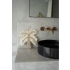 BAZAR BIZAR The Cotton Shell Palm Tree - White Natural závesná dekorácia