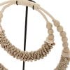 BAZAR BIZAR The Double Shell Necklace On Stand - Natural stojacia dekorácia