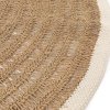 BAZAR BIZAR The Seagrass & Cotton Round Carpet - Natural White - 150 koberec