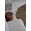 BAZAR BIZAR The Seagrass & Cotton Round Carpet - Natural White - 200 koberec