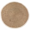 BAZAR BIZAR The Seagrass & Cotton Round Carpet - Natural White - 200 koberec