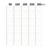 DEKORNIK Simple Graphic Flowers On White Background - Tapeta