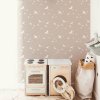 DEKORNIK Simple Birds Powder Pink - Tapeta