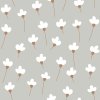 DEKORNIK Simple Daisies On Gray - Tapeta