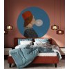 WALLCOLORS Dots Boy with Bubble Gum blue - tapeta (POVRCH Wallstick)