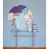 WALLCOLORS Dots Siren cool girl - tapeta (POVRCH Wallstick)