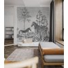 WALLCOLORS Zebra on Agave Wallpaper - tapeta (POVRCH Wallstick)