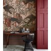 WALLCOLORS Crows Pink Wallpaper - tapeta (POVRCH Wallstick)