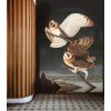 WALLCOLORS Owls wallpaper - tapeta (POVRCH Wallstick)