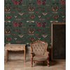 WALLCOLORS Butterflies Vert Wallpaper - tapeta (POVRCH Wallstick)