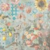 54798 3 vladila ceramic flowers blue tapeta