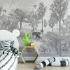 56094 6 vladila foggy forest faun in grey tapeta