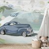 56160 6 vladila retro cars blue tapeta