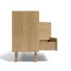 Imola Sideboard 31 oak side OPENED