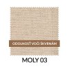 MOOD SELECTION Bresso Čalúnená stolička béžová s drevenými nohami M03