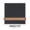 MOOD SELECTION Bresso Čalúnená stolička grafitová s drevenými nohami M97