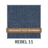 MOOD SELECTION Olbio Čalúnená stolička modrá s drevenými nohami R11