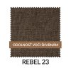 MOOD SELECTION Olbio Čalúnená stolička hnedá s drevenými nohami R23