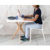 eng pl Rectangular Dining Table JUBI 55x80cm White 6287 2