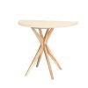 eng pm JUBI Halfround Extendable Table diam 90cm Chalk White 6098 2