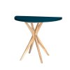 eng pm JUBI Halfround Extendable Table diam 90cm Petrol Blue 6110 1