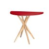 eng pm JUBI Halfround Extendable Table diam 90cm Pure Red 6108 1