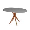 eng pm JUBI Racetrack Oval Table 75x100cm Oak Concrete Grey 6369 1