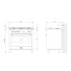 DOLCEVITA 90 GAS HOB SINGLE OVEN