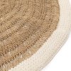 BAZAR BIZAR The Seagrass & Cotton Round Carpet - Natural White - výpredaj