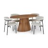 FURNHOUSE Oválny jedálenský stôl Tango 160x90 (Farba dreva čierna)