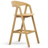 MOOD SELECTION Barové kreslo Gore 72 cm  - drevo dub - celodrevené