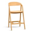 MOOD SELECTION Barové kreslo Gore 63 cm  - drevo dub - celodrevené
