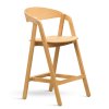 MOOD SELECTION Barové kreslo Gore 63 cm  - drevo dub - celodrevené